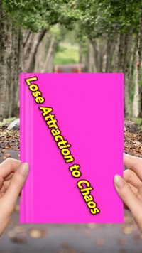 a person holding a pink book with the words lose attraction and class